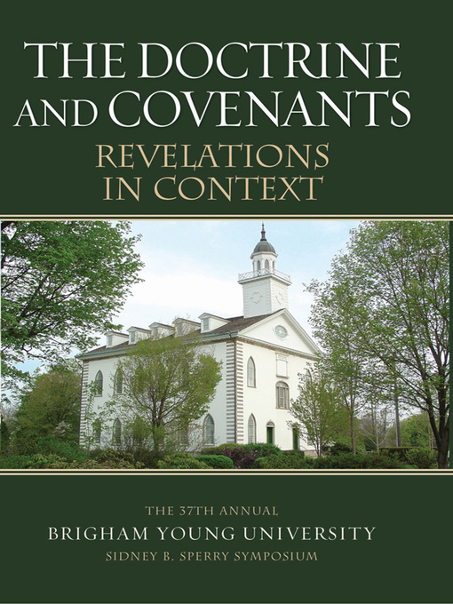 Cover image for The Doctrine and Covenants Revelations in Context
